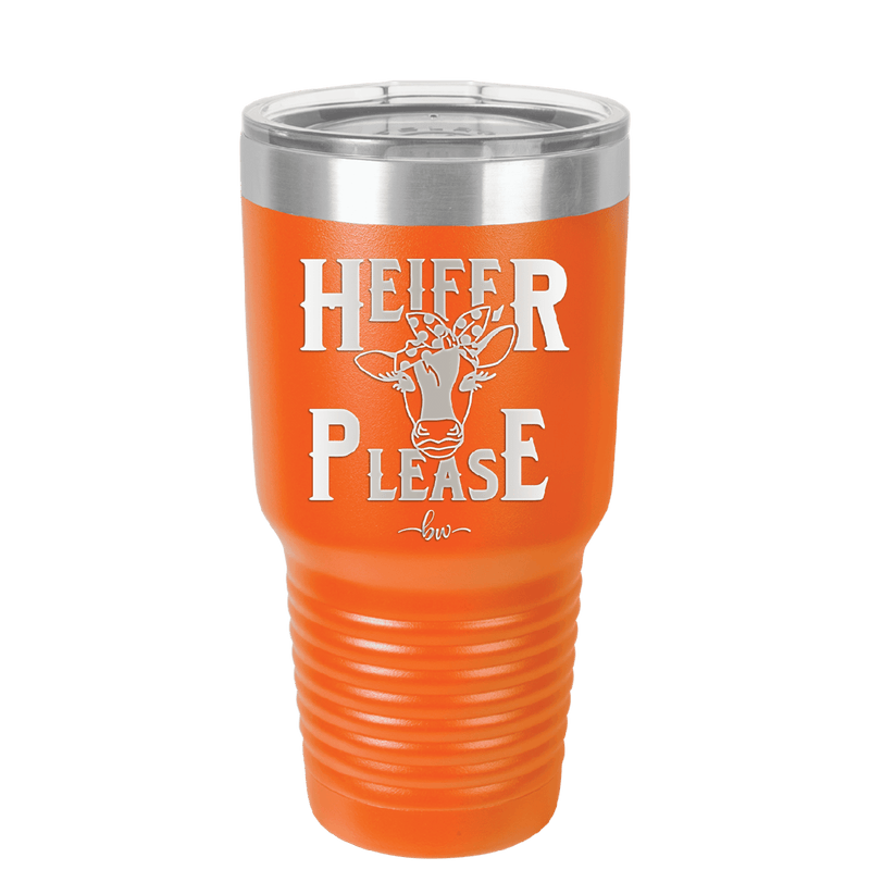 Heifer Please Polka Dots - Laser Engraved Stainless Steel Drinkware - 1508 -