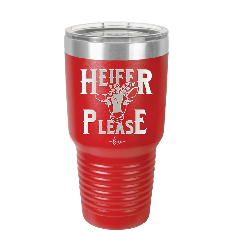 Heifer Please Polka Dots - Laser Engraved Stainless Steel Drinkware - 1508 -