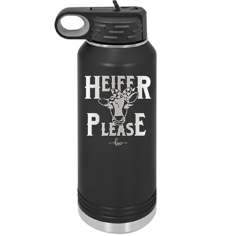 Heifer Please Polka Dots - Laser Engraved Stainless Steel Drinkware - 1508 -