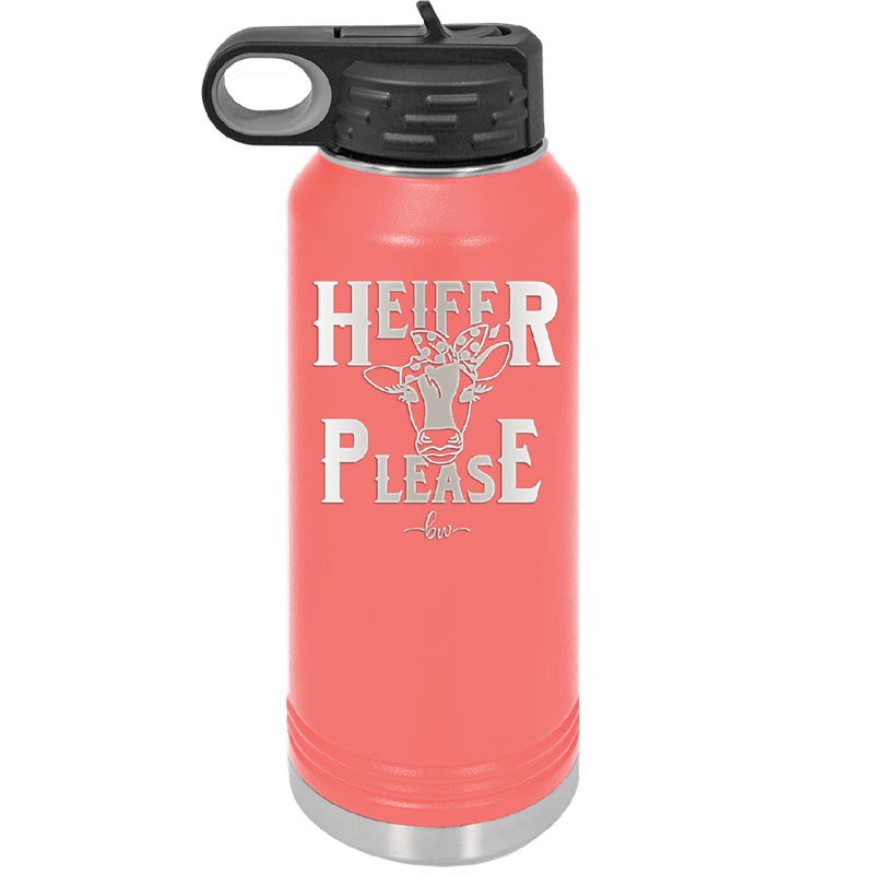 Heifer Please Polka Dots - Laser Engraved Stainless Steel Drinkware - 1508 -