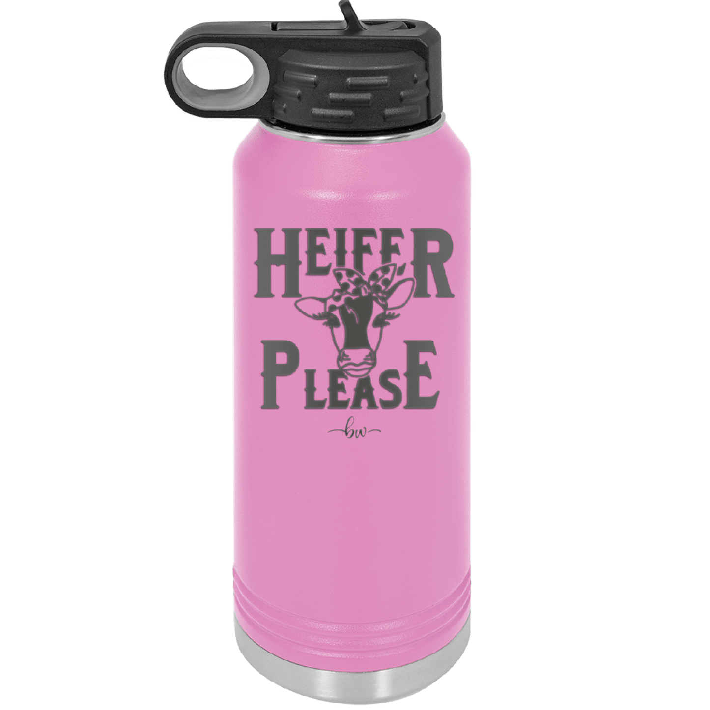 Heifer Please Polka Dots - Laser Engraved Stainless Steel Drinkware - 1508 -