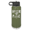 Heifer Please Polka Dots - Laser Engraved Stainless Steel Drinkware - 1508 -