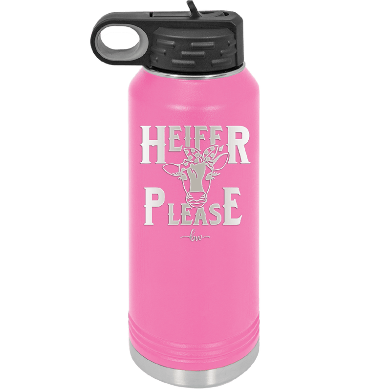 Heifer Please Polka Dots - Laser Engraved Stainless Steel Drinkware - 1508 -