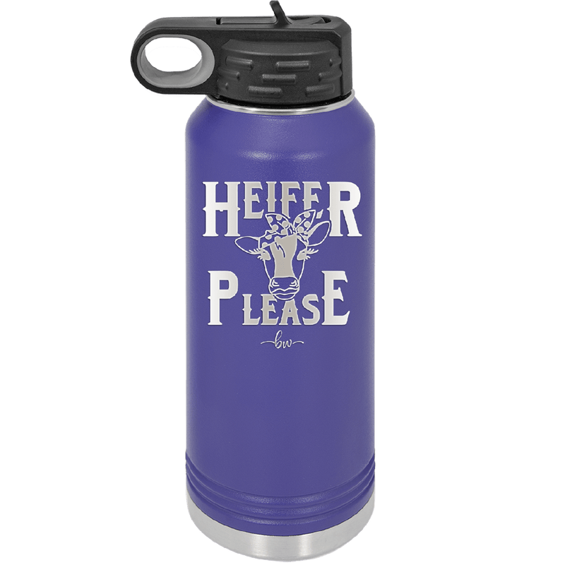 Heifer Please Polka Dots - Laser Engraved Stainless Steel Drinkware - 1508 -