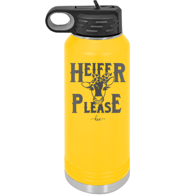 Heifer Please Polka Dots - Laser Engraved Stainless Steel Drinkware - 1508 -