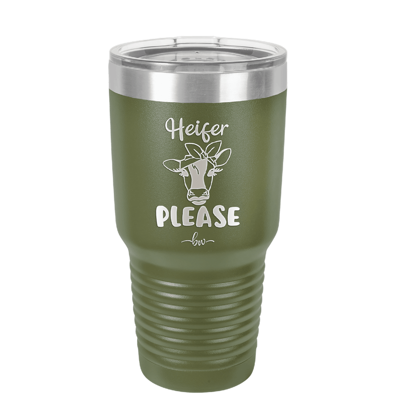 Heifer Please Bow - Laser Engraved Stainless Steel Drinkware - 1509 -