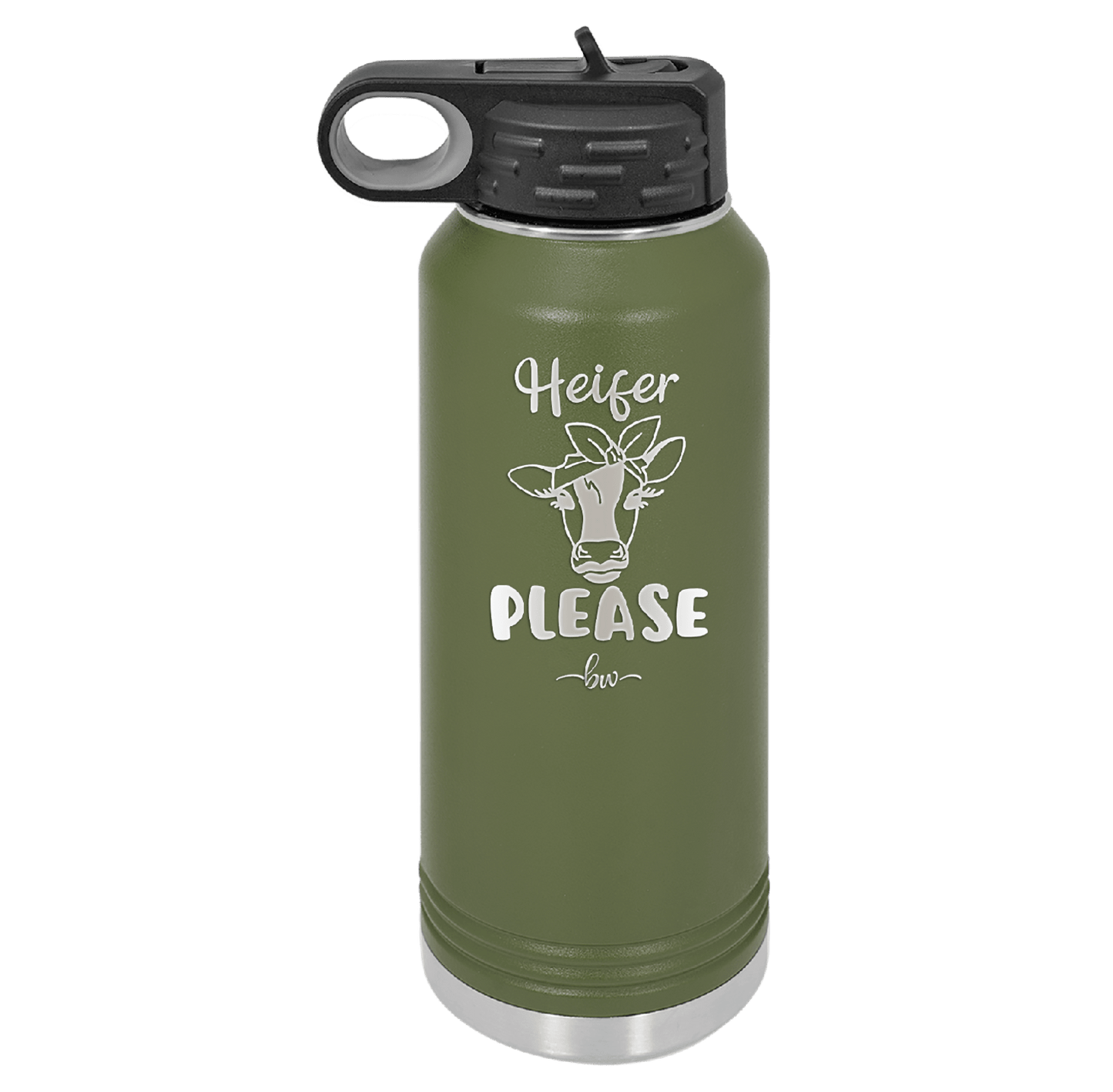 Heifer Please Bow - Laser Engraved Stainless Steel Drinkware - 1509 -