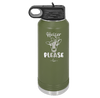 Heifer Please Bow - Laser Engraved Stainless Steel Drinkware - 1509 -