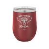 Not Today Heifer Floral - Laser Engraved Stainless Steel Drinkware - 1510 -