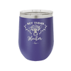 Not Today Heifer Floral - Laser Engraved Stainless Steel Drinkware - 1510 -