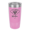 Not Today Heifer Floral - Laser Engraved Stainless Steel Drinkware - 1510 -