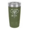 Not Today Heifer Floral - Laser Engraved Stainless Steel Drinkware - 1510 -