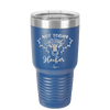 Not Today Heifer Floral - Laser Engraved Stainless Steel Drinkware - 1510 -
