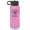 Not Today Heifer Floral - Laser Engraved Stainless Steel Drinkware - 1510 -