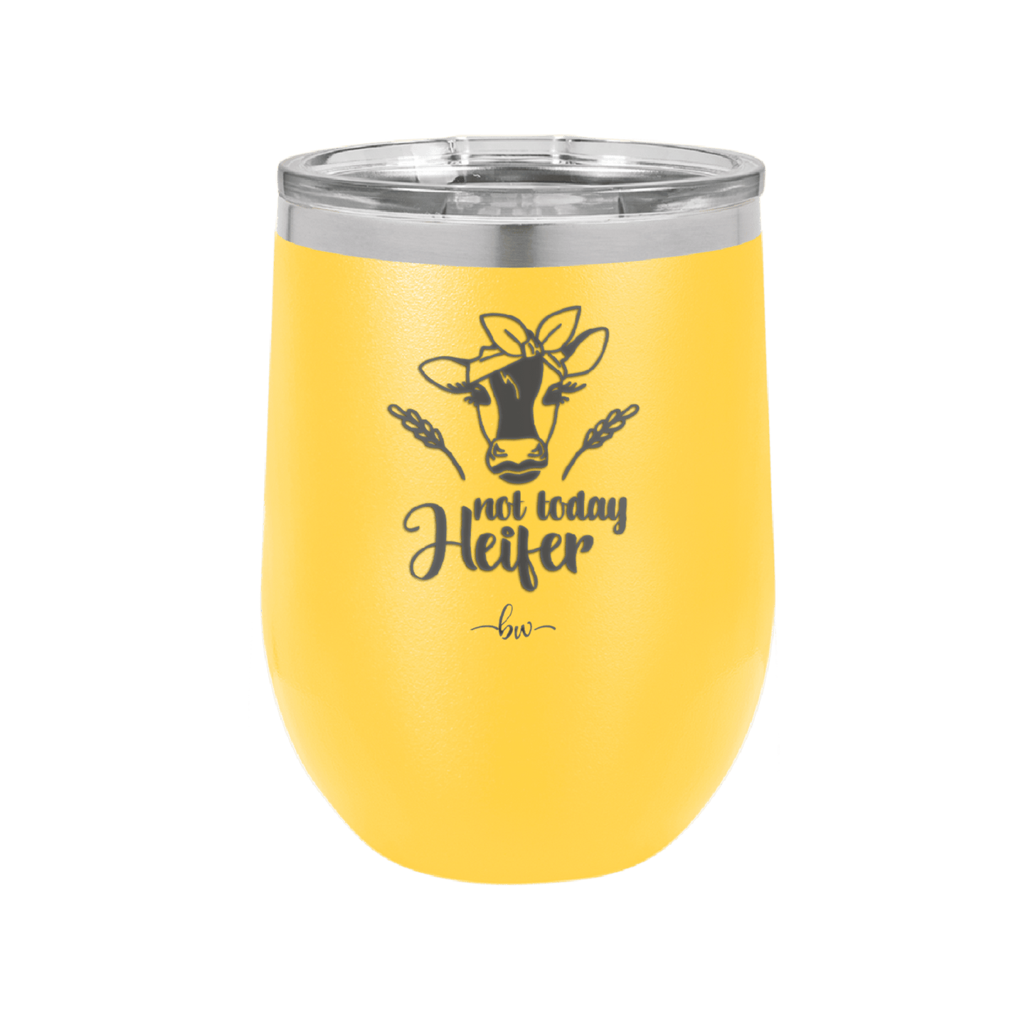 Not Today Heifer Bow - Laser Engraved Stainless Steel Drinkware - 1511 -