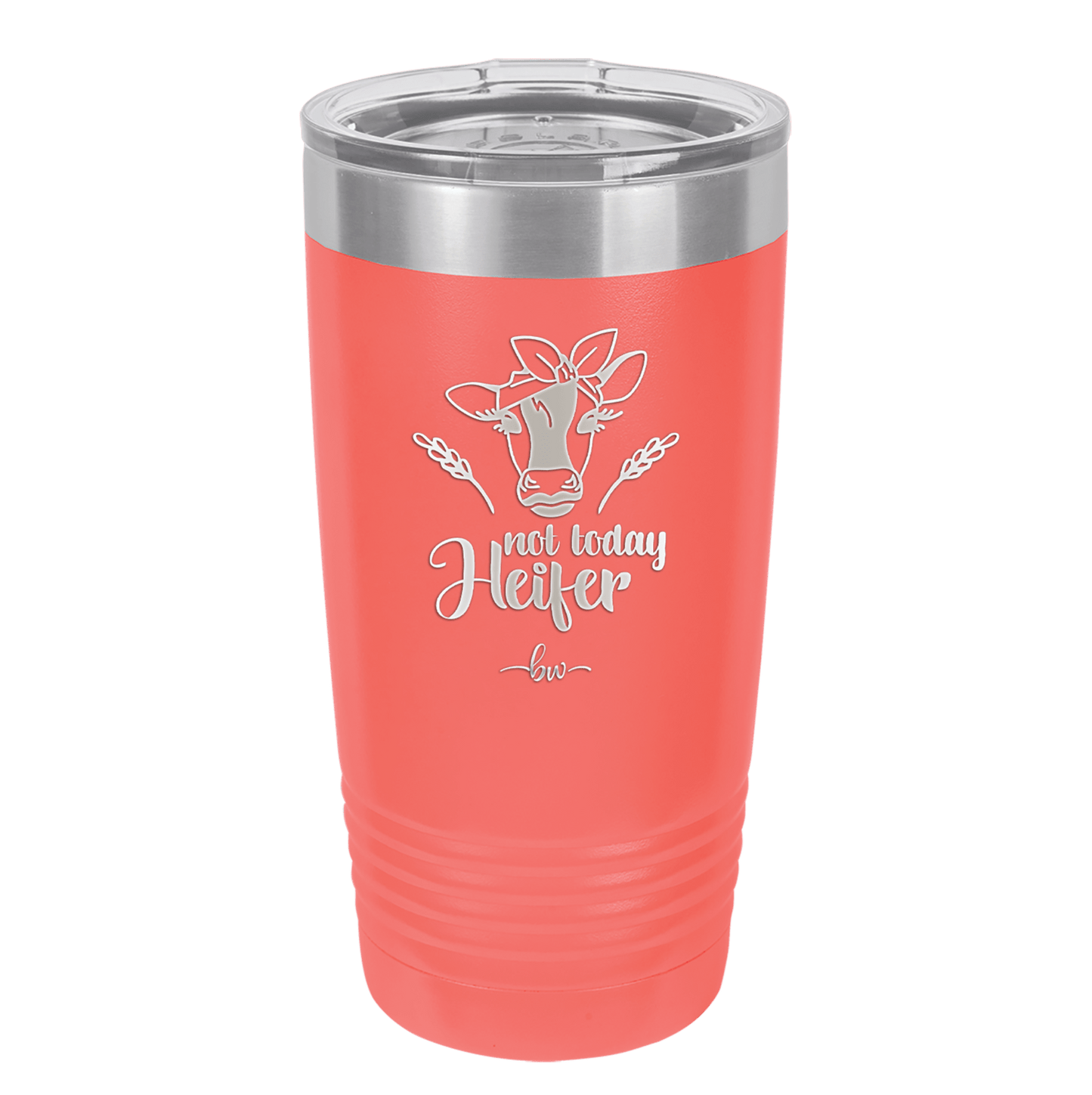 Not Today Heifer Bow - Laser Engraved Stainless Steel Drinkware - 1511 -