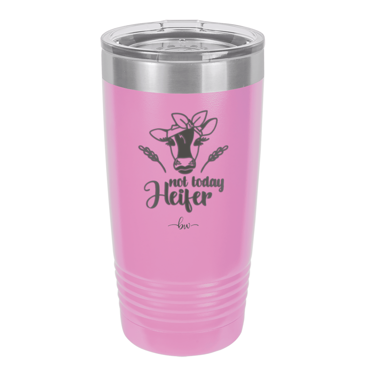 Not Today Heifer Bow - Laser Engraved Stainless Steel Drinkware - 1511 -