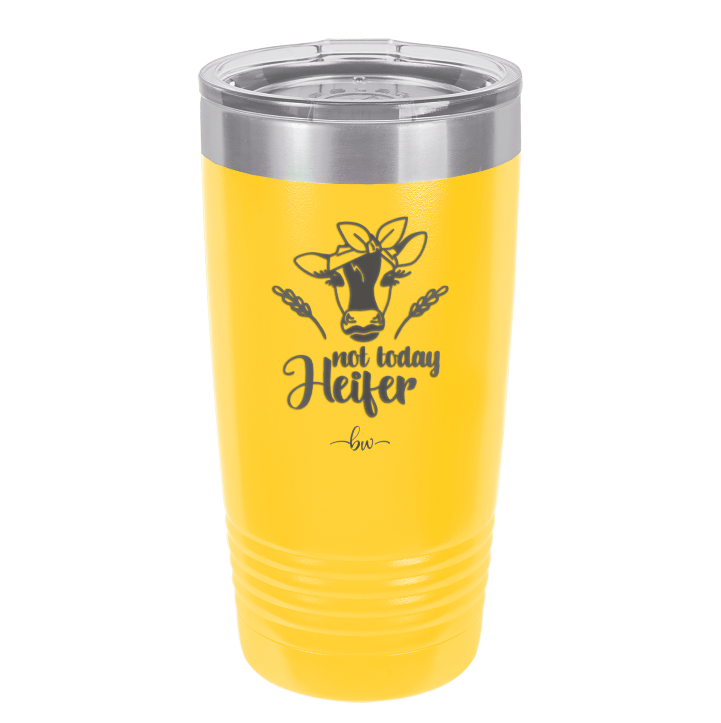 Not Today Heifer Bow - Laser Engraved Stainless Steel Drinkware - 1511 -