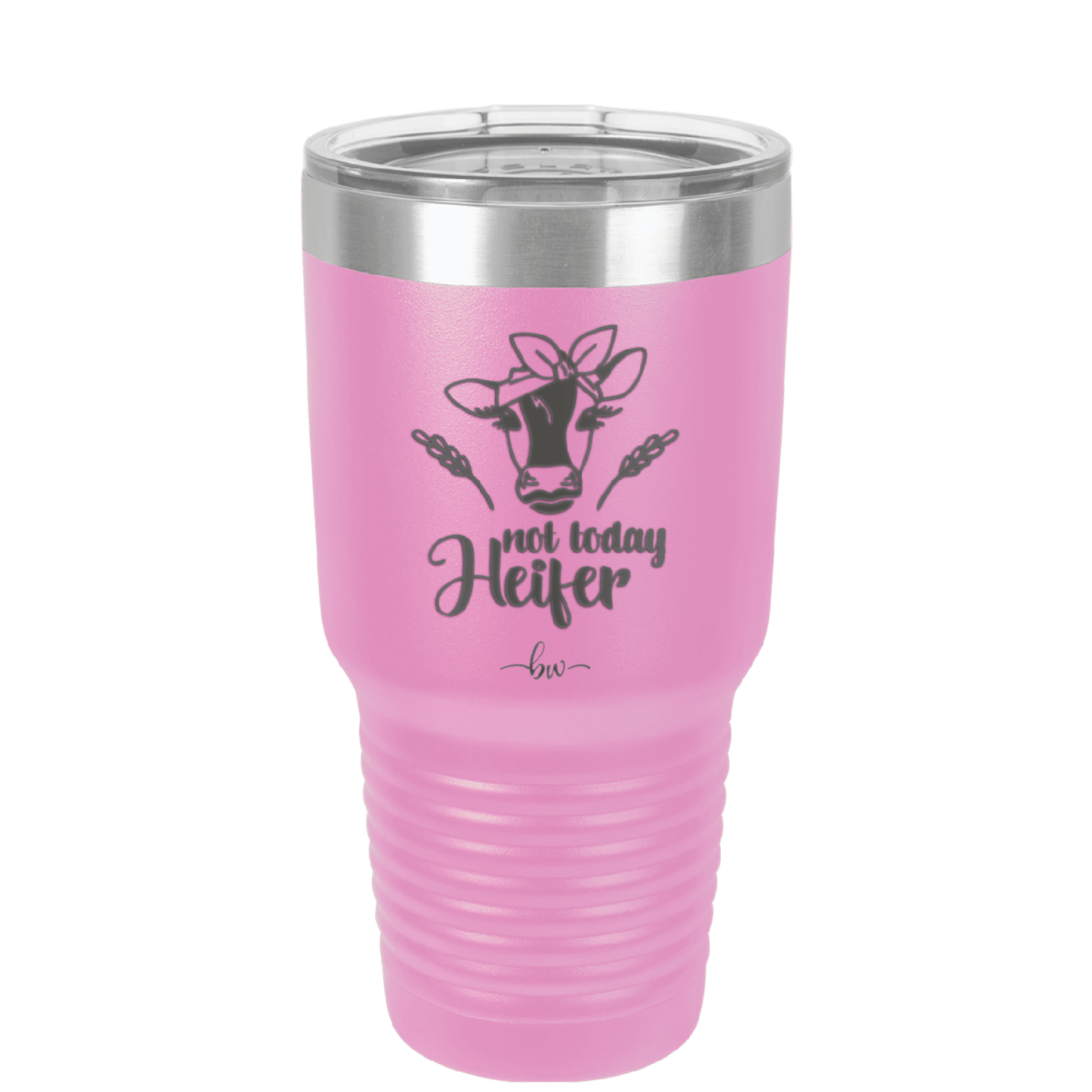 Not Today Heifer Bow - Laser Engraved Stainless Steel Drinkware - 1511 -