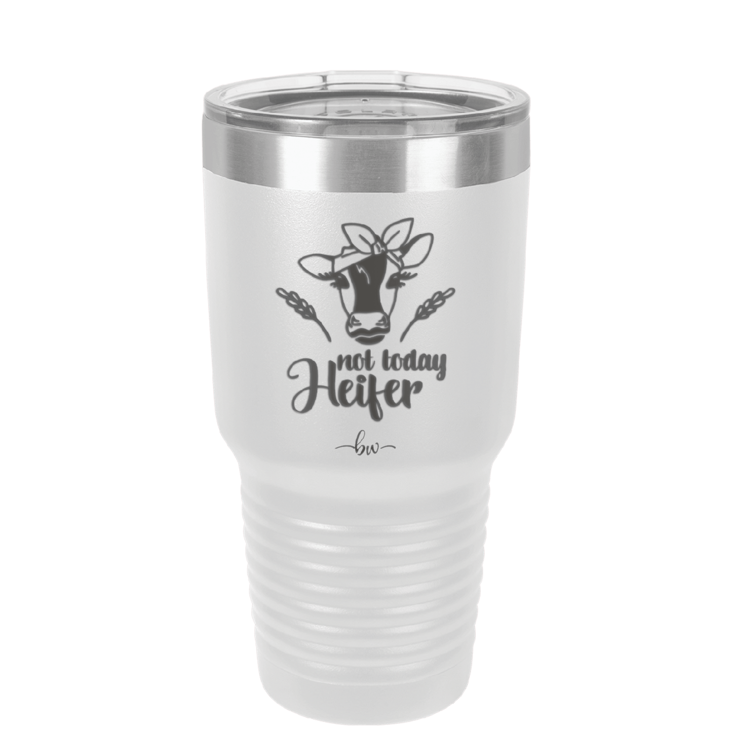 Not Today Heifer Bow - Laser Engraved Stainless Steel Drinkware - 1511 -