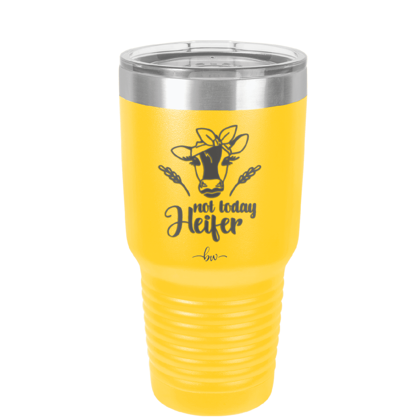 Not Today Heifer Bow - Laser Engraved Stainless Steel Drinkware - 1511 -