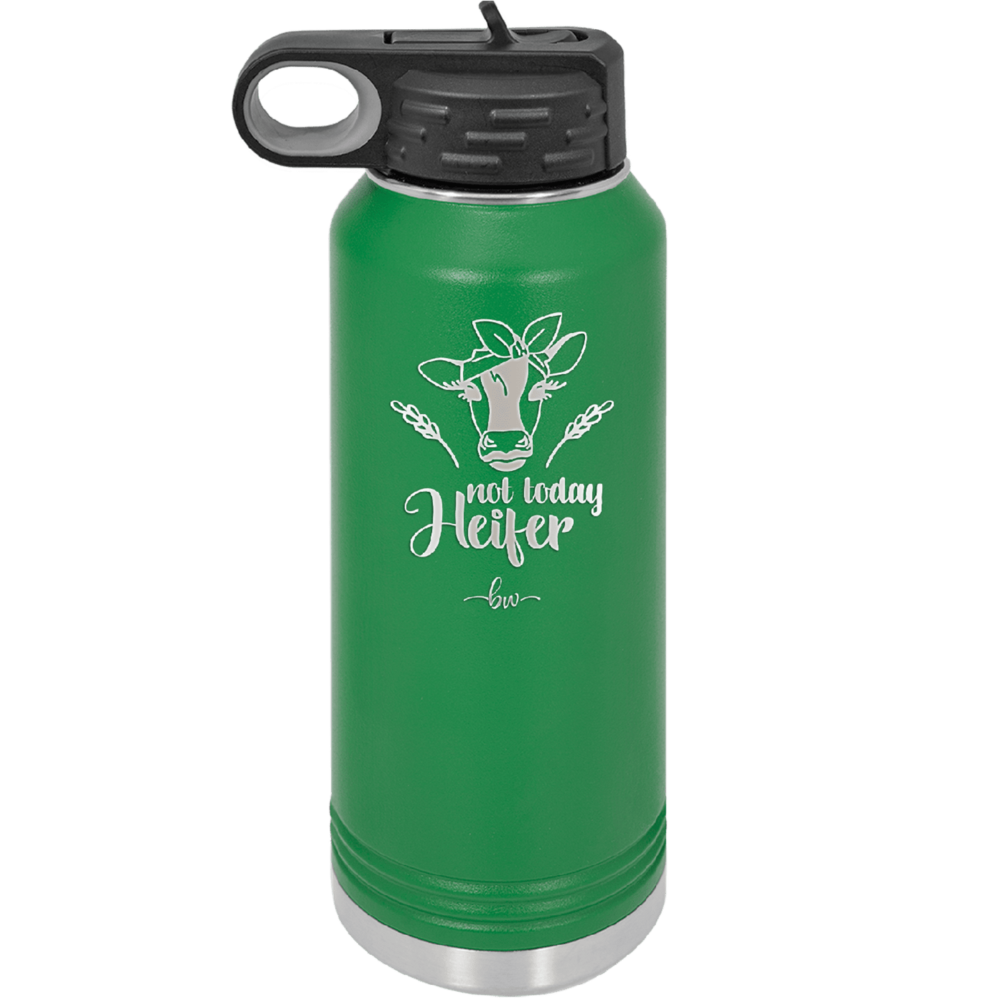 Not Today Heifer Bow - Laser Engraved Stainless Steel Drinkware - 1511 -