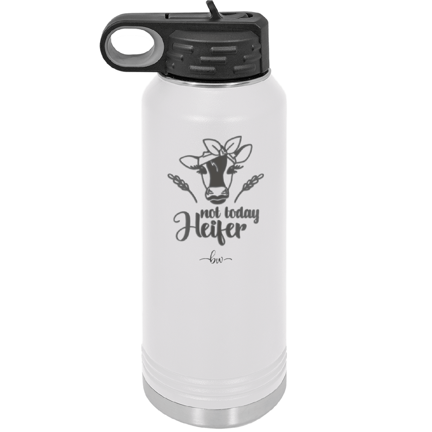 Not Today Heifer Bow - Laser Engraved Stainless Steel Drinkware - 1511 -