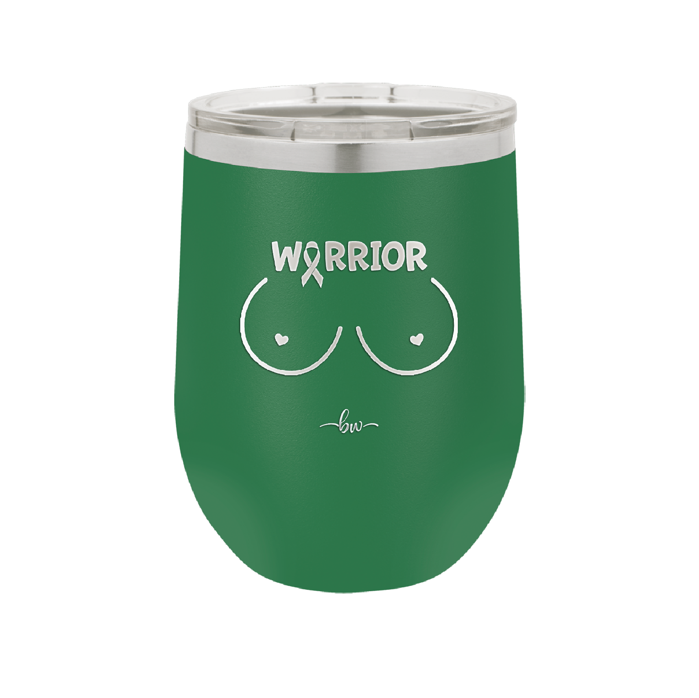 Warrior Breast Cancer Boobs - Laser Engraved Stainless Steel Drinkware - 1520 -