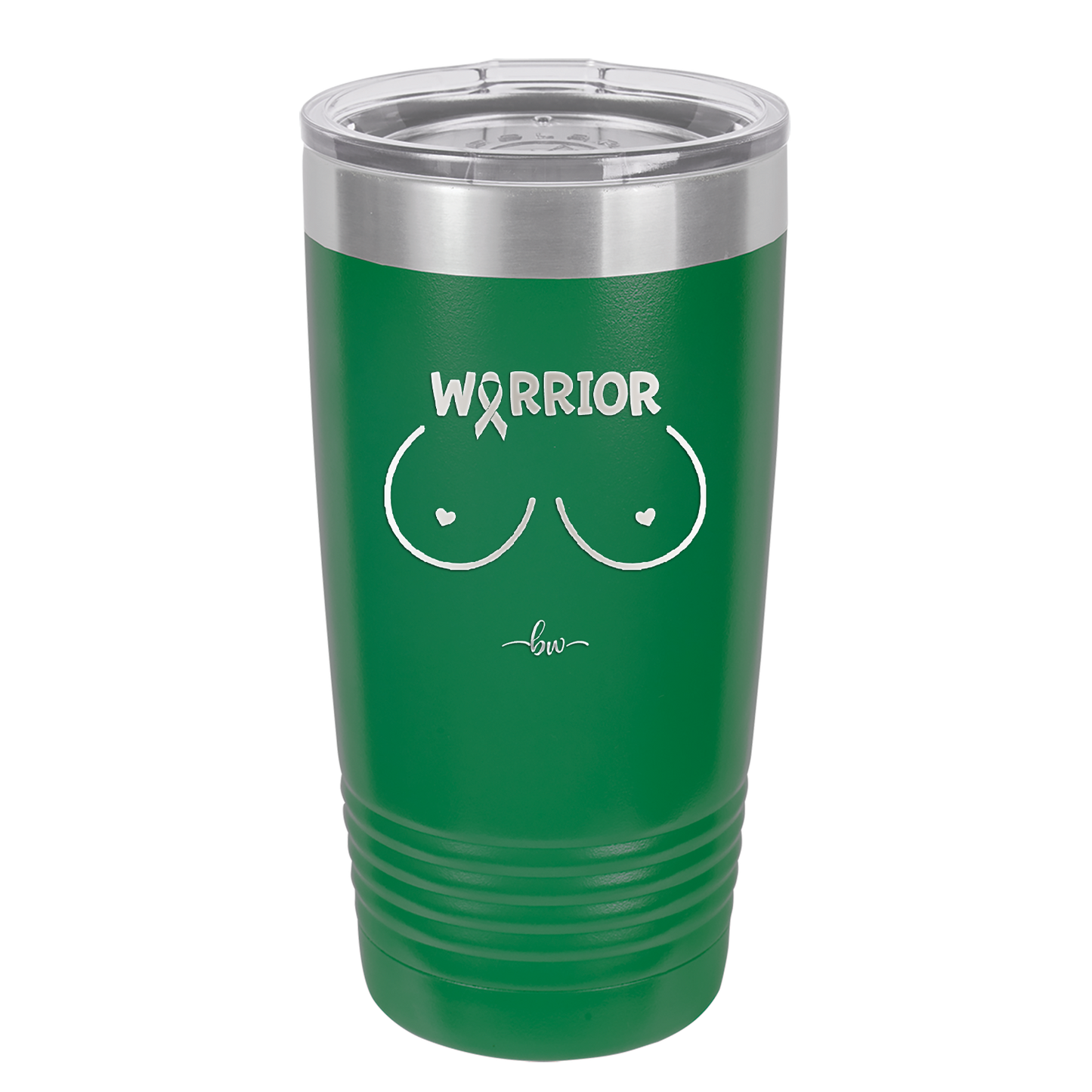 Warrior Breast Cancer Boobs - Laser Engraved Stainless Steel Drinkware - 1520 -