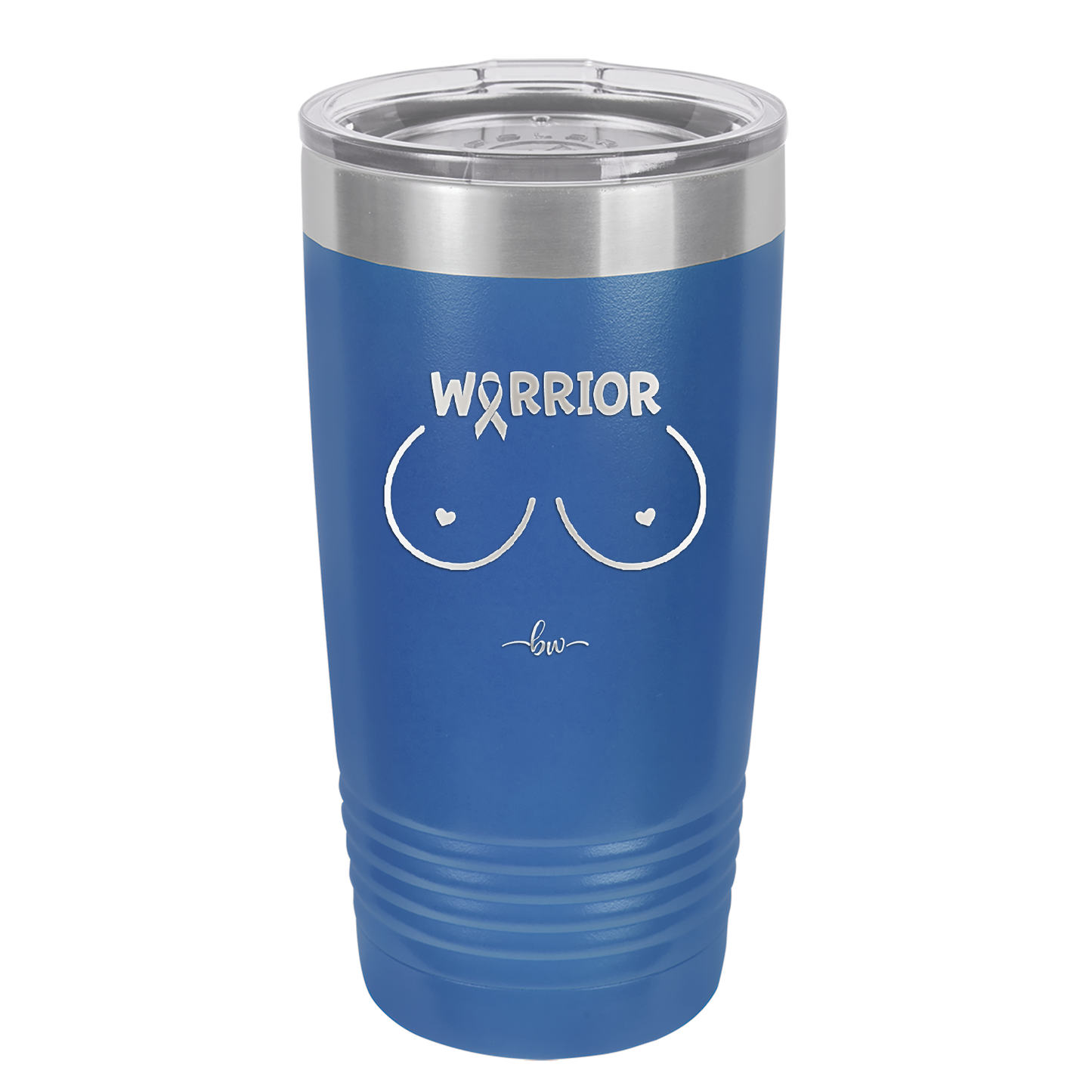 Warrior Breast Cancer Boobs - Laser Engraved Stainless Steel Drinkware - 1520 -