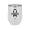 Breast Cancer Survivor Ribbon - Laser Engraved Stainless Steel Drinkware - 1522 -