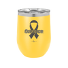 Breast Cancer Survivor Ribbon - Laser Engraved Stainless Steel Drinkware - 1522 -