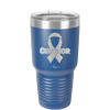 Breast Cancer Survivor Ribbon - Laser Engraved Stainless Steel Drinkware - 1522 -