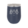 Peace Love Cure Cancer - Laser Engraved Stainless Steel Drinkware - 1525 -