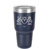 Peace Love Cure Cancer - Laser Engraved Stainless Steel Drinkware - 1525 -