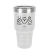 Peace Love Cure Cancer - Laser Engraved Stainless Steel Drinkware - 1525 -