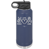 Peace Love Cure Cancer - Laser Engraved Stainless Steel Drinkware - 1525 -