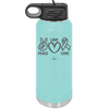 Peace Love Cure Cancer - Laser Engraved Stainless Steel Drinkware - 1525 -