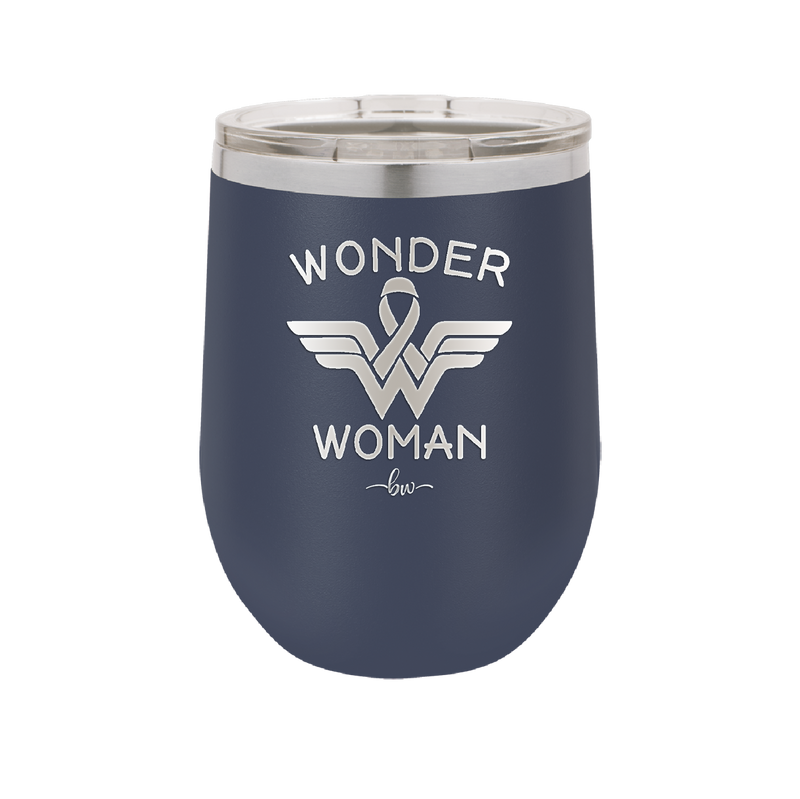 Wonder Woman Cancer - Laser Engraved Stainless Steel Drinkware - 1526 -
