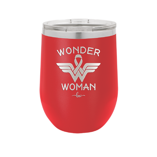Wonder Woman Cancer - Laser Engraved Stainless Steel Drinkware - 1526 -