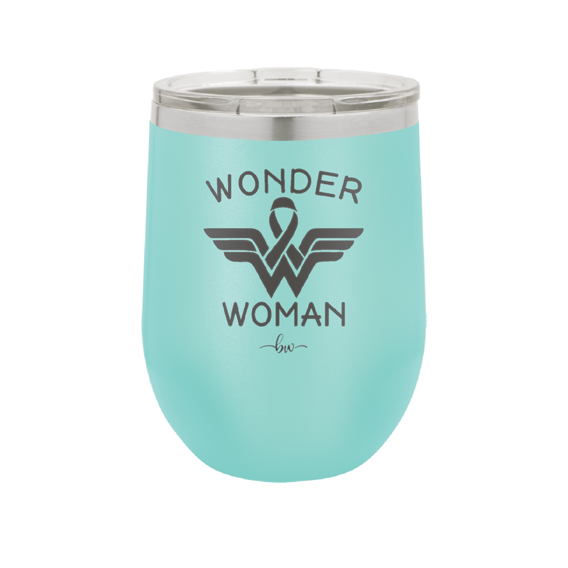 Wonder Woman Cancer - Laser Engraved Stainless Steel Drinkware - 1526 -