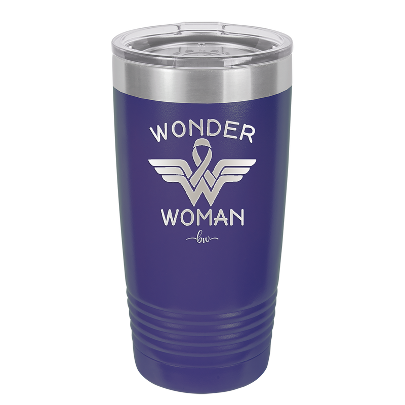 Wonder Woman Cancer - Laser Engraved Stainless Steel Drinkware - 1526 -