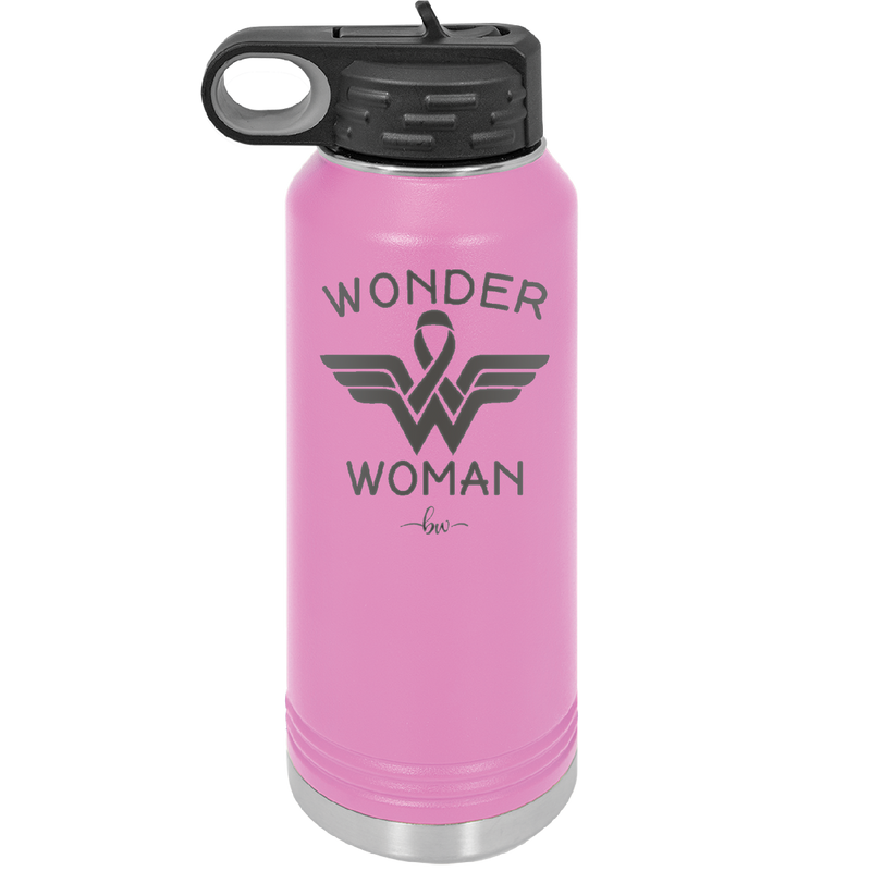 Wonder Woman Cancer - Laser Engraved Stainless Steel Drinkware - 1526 -