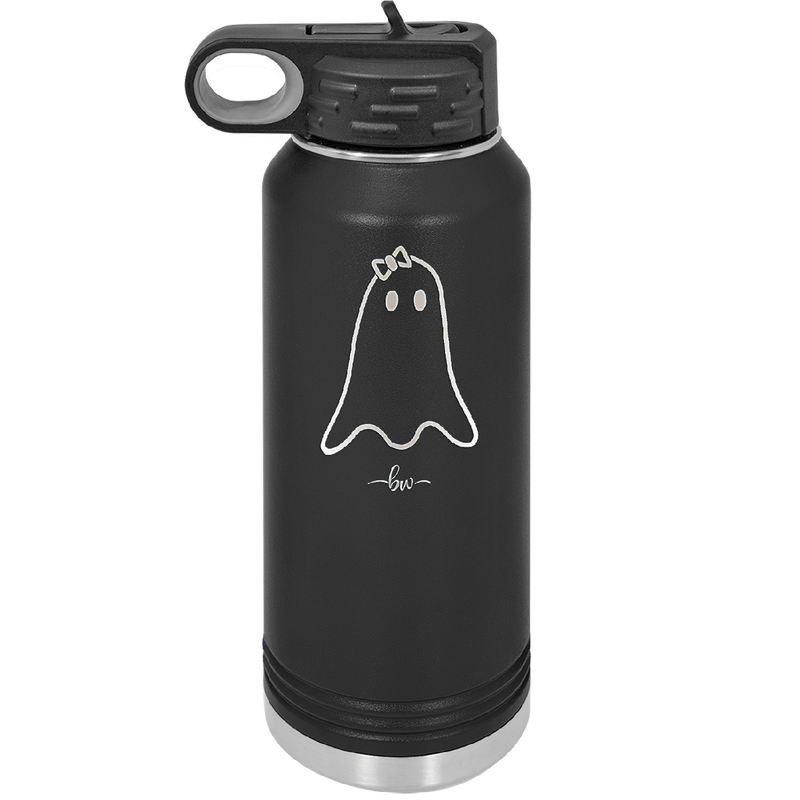 Ghost Girl - Laser Engraved Stainless Steel Drinkware - 1528 -