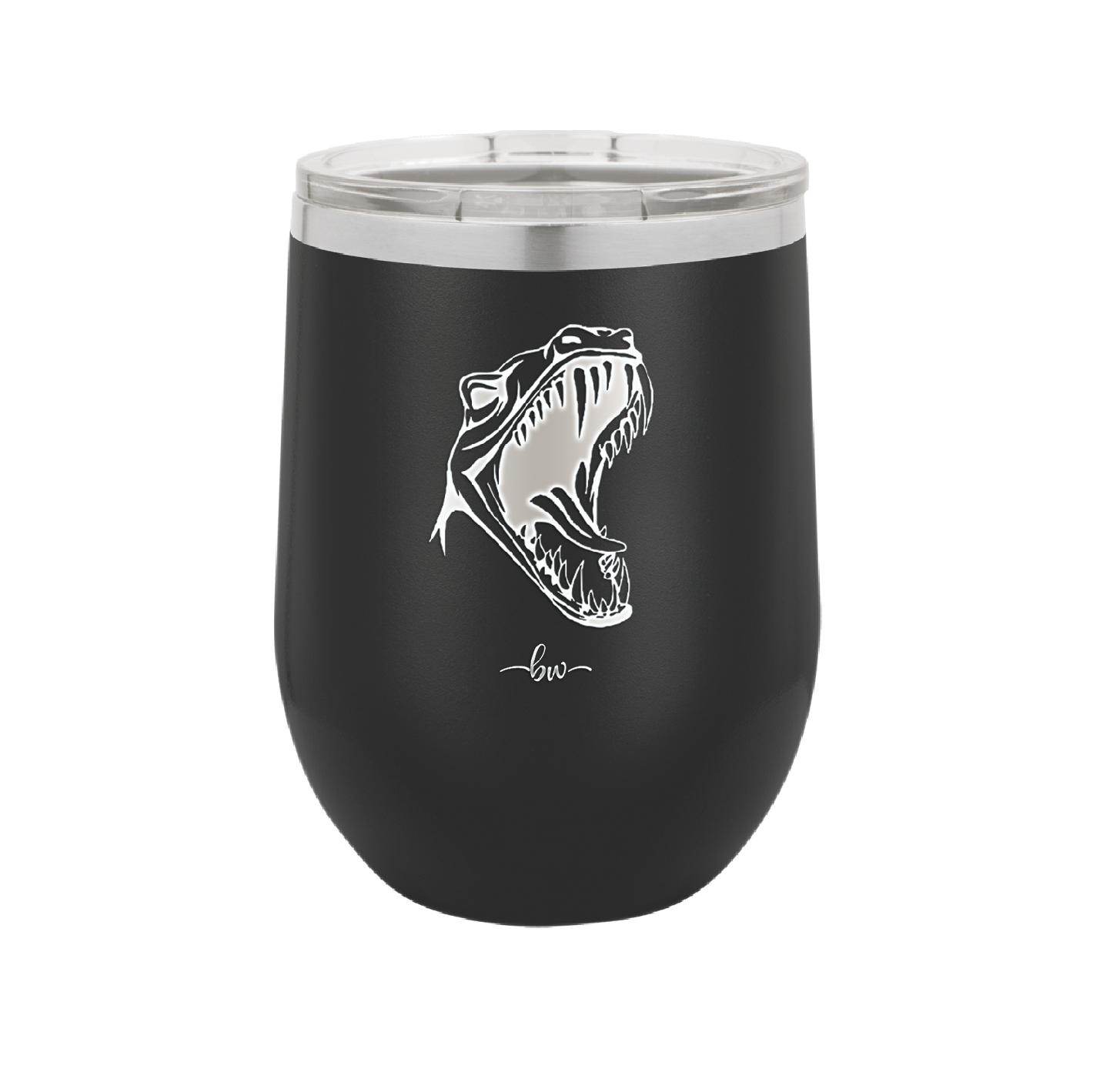 Dinosaur T Rex Head - Laser Engraved Stainless Steel Drinkware - 1535 -