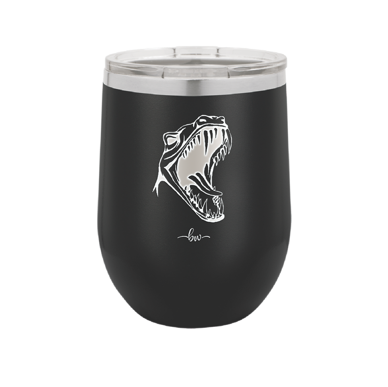 Dinosaur T Rex Head - Laser Engraved Stainless Steel Drinkware - 1535 -