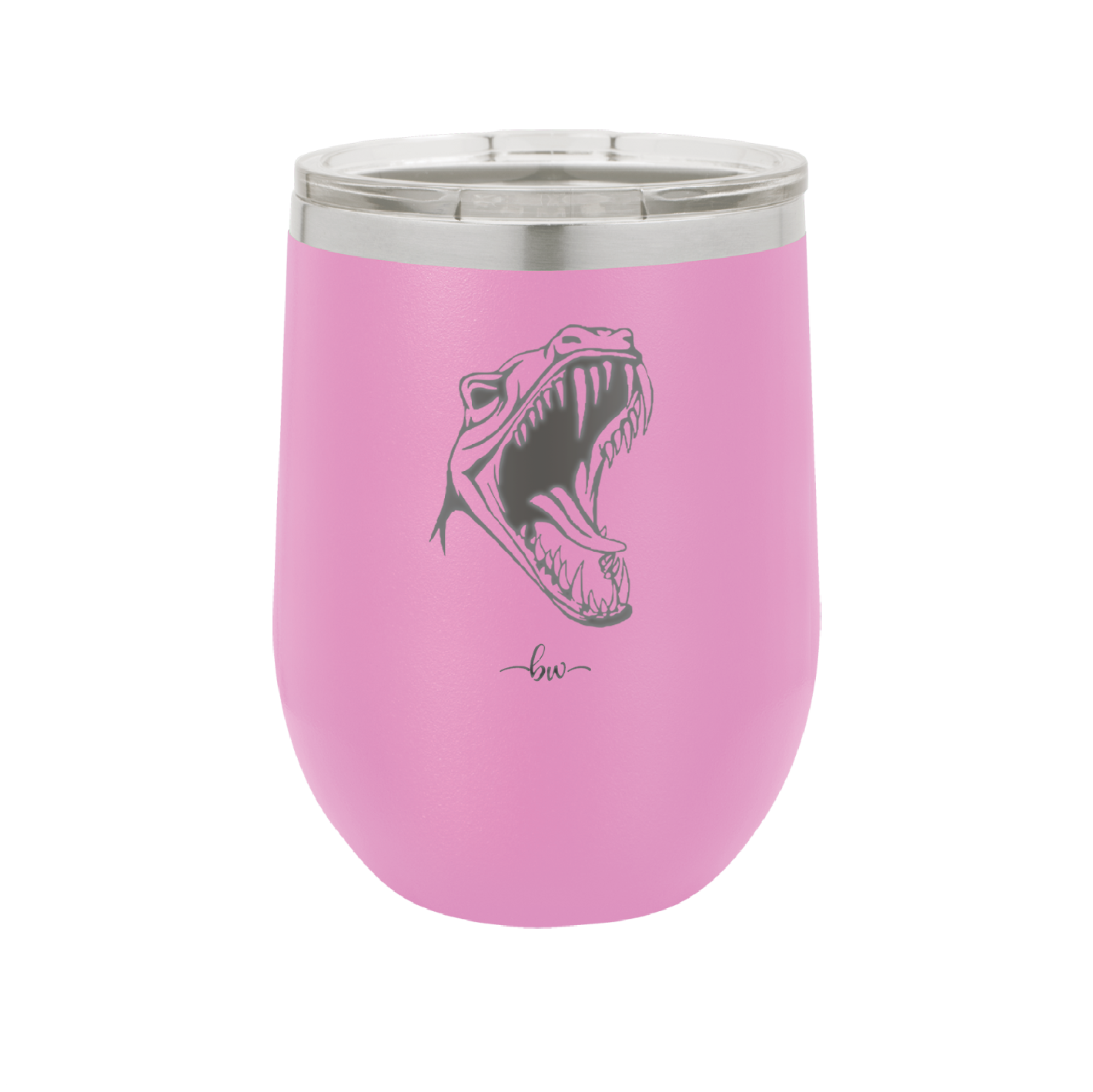 Dinosaur T Rex Head - Laser Engraved Stainless Steel Drinkware - 1535 -
