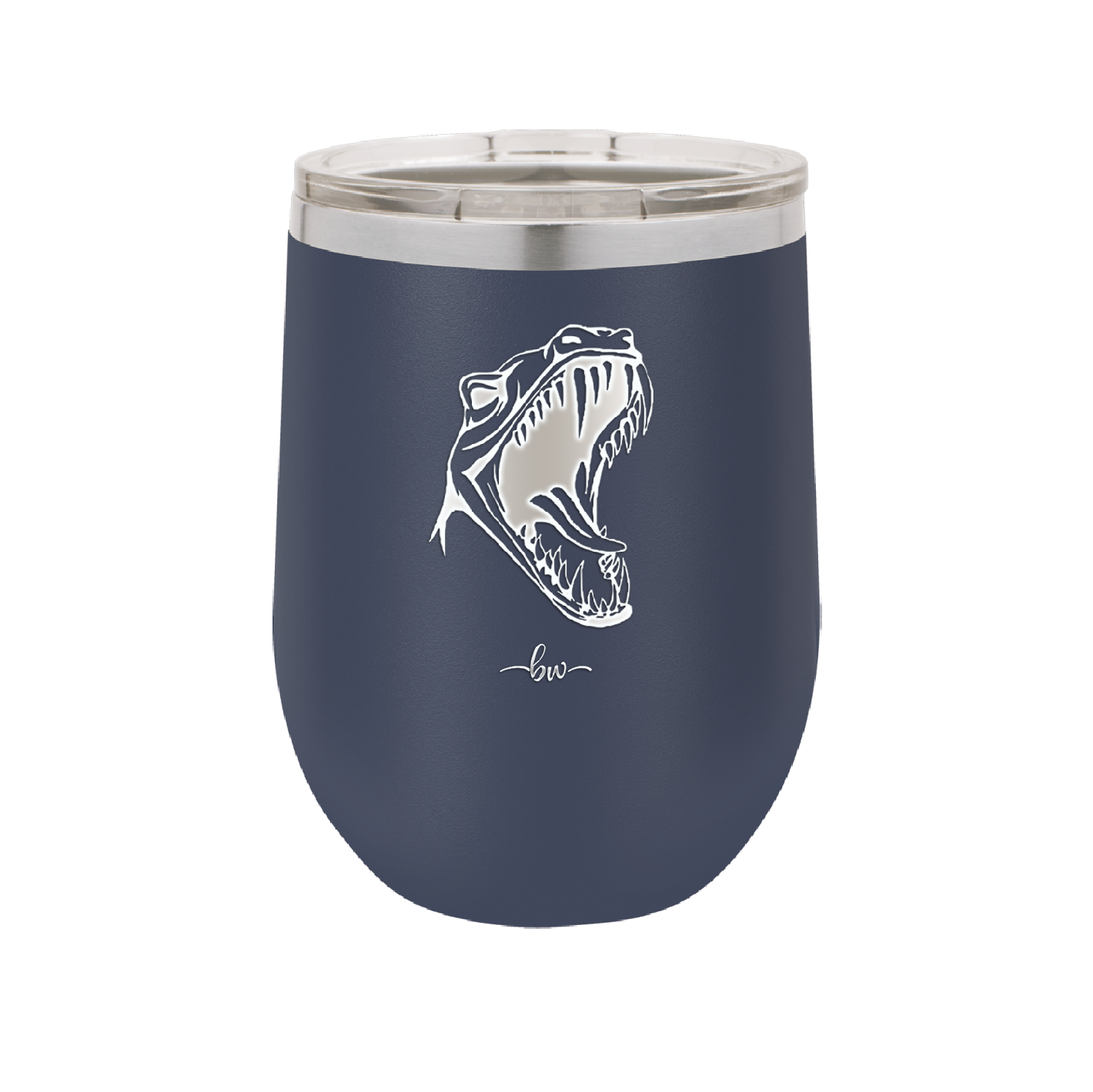 Dinosaur T Rex Head - Laser Engraved Stainless Steel Drinkware - 1535 -