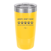 Adopt. 5 Paws. Would Highly Recommend - Laser Engraved Stainless Steel Drinkware - 1538 -