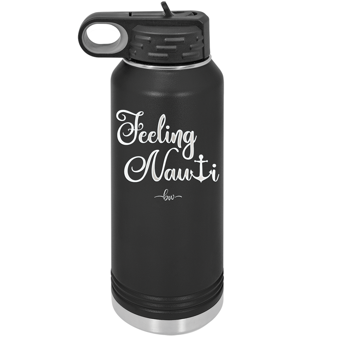 Feeling Nauti Anchor T - Laser Engraved Stainless Steel Drinkware - 1539 -